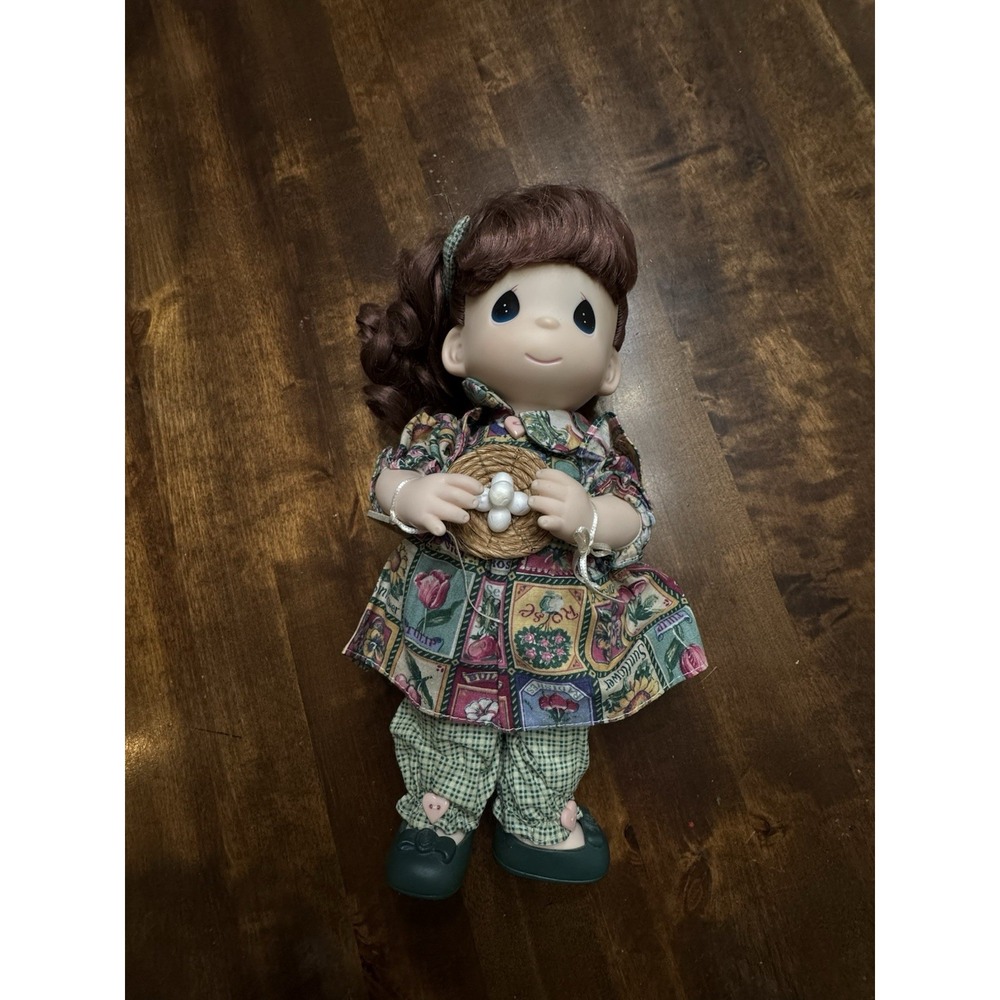 PRECIOUS MOMENTS DOLL GARDEN OF FRIENDS PANSY JULY 1997 #1394,12"